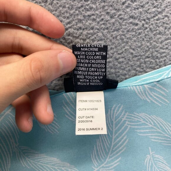 TORRID 10521823 Feather Side Cinch Chiffon Top / sheer blouse Size 2 Green Mint - Picture 7 of 8